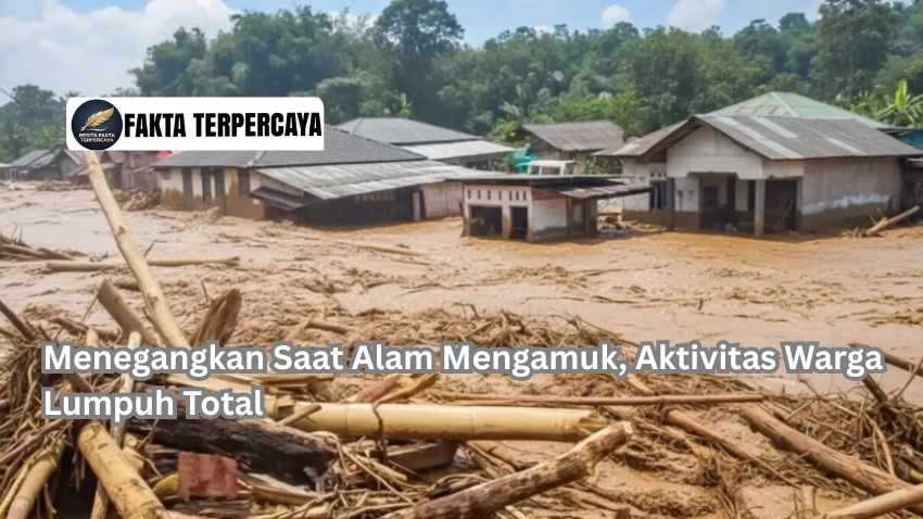 Menegangkan Saat Alam Mengamuk, Aktivitas Warga Lumpuh Total