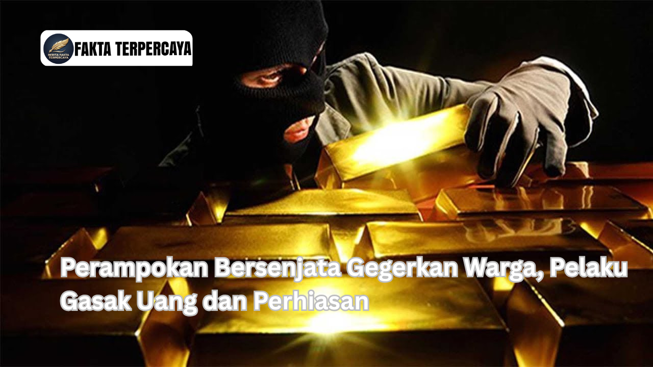 Perampokan Bersenjata Gegerkan Warga, Pelaku Gasak Uang dan Perhiasan