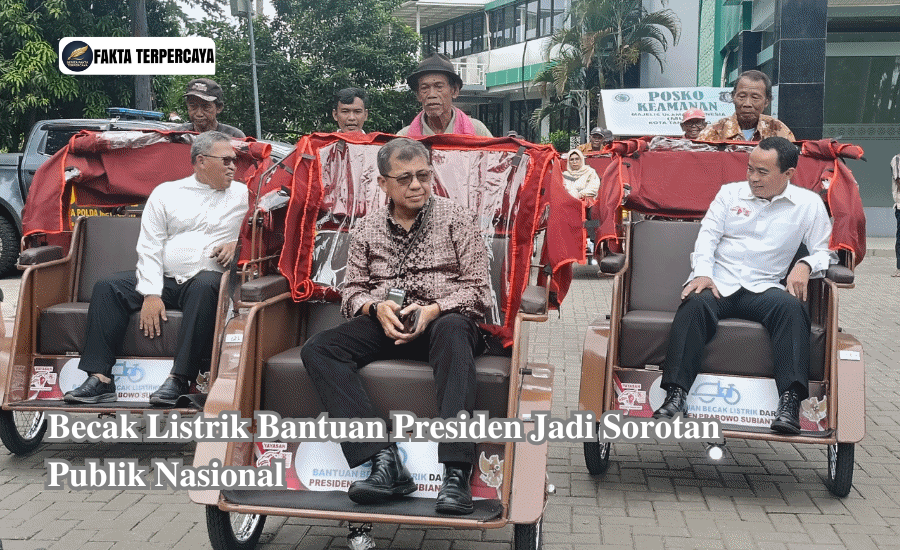 Becak Listrik Bantuan Presiden Jadi Sorotan Publik Nasional