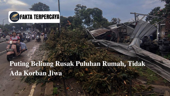 Puting Beliung Rusak Puluhan Rumah, Tidak Ada Korban Jiwa