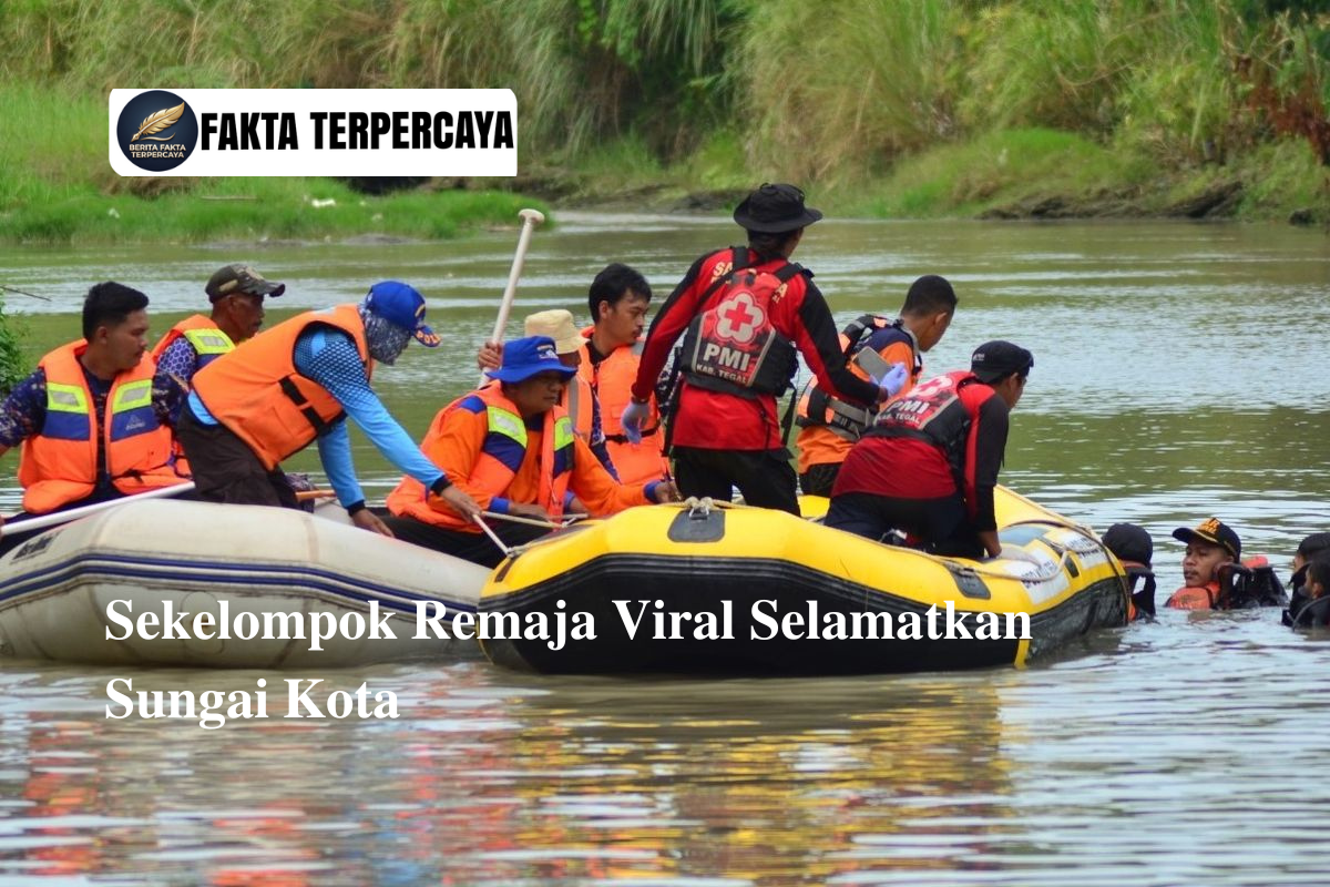 Sekelompok Remaja Viral Selamatkan Sungai Kota
