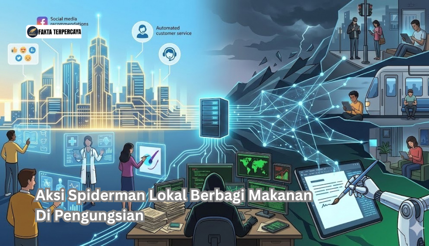 Aksi Spiderman Lokal Berbagi Makanan Di Pengungsian