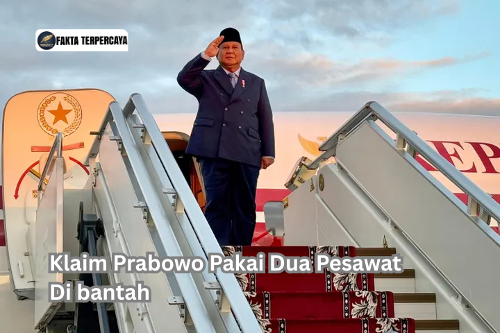 Klaim Prabowo Pakai Dua Pesawat Di bantah