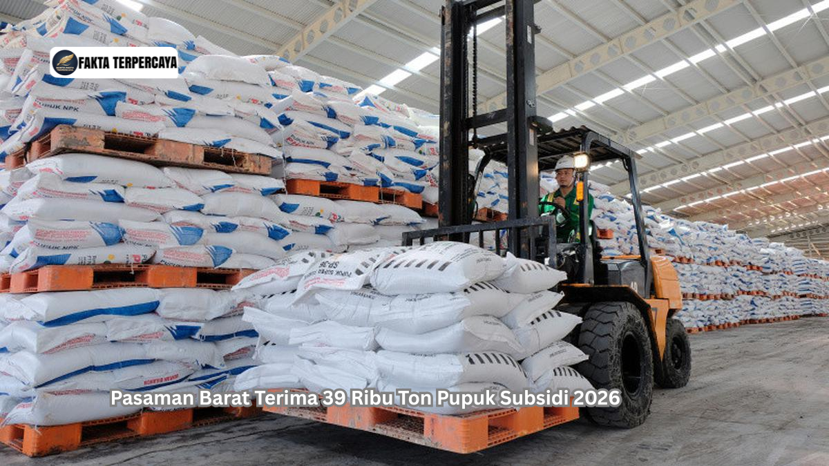 Pasaman Barat Terima 39 Ribu Ton Pupuk Subsidi 2026