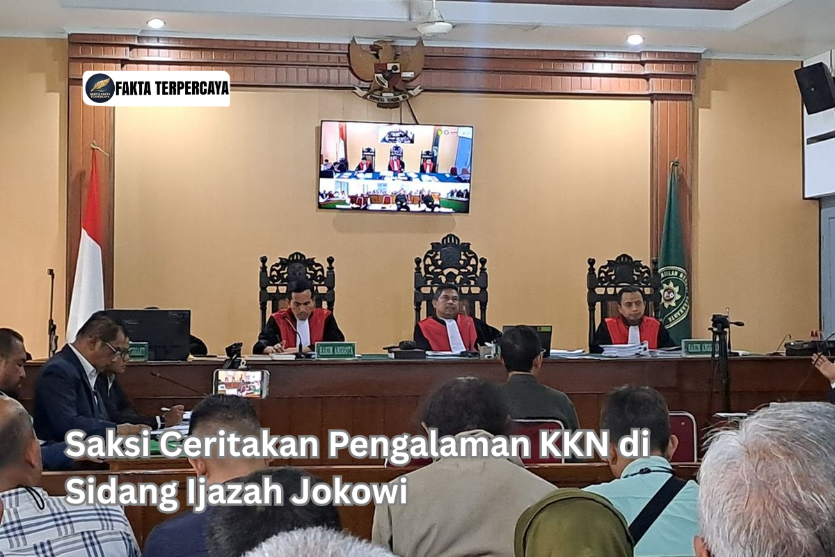 Saksi Ceritakan Pengalaman KKN di Sidang Ijazah Jokowi